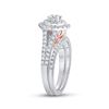 Image 3 : Diamond Bridal Wedding Ring Band Set 1 Cttw 14kt Two-tone Gold