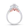 Image 4 : Diamond Bridal Wedding Ring Band Set 1 Cttw 14kt Two-tone Gold