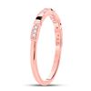 Image 3 : Black Color Enhanced Diamond Band Ring 1/10 Cttw 10kt Rose Gold