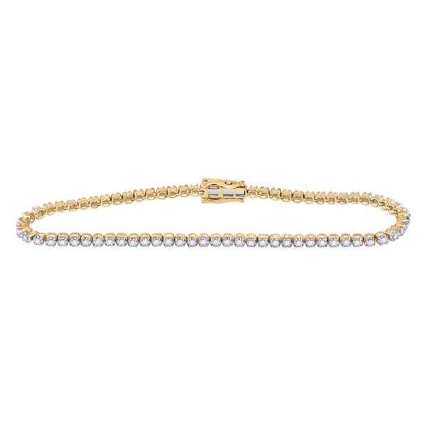 Diamond Tennis Bracelet 2 Cttw 10kt Yellow Gold