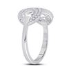 Image 3 : Diamond Infinity Ring 1/3 Cttw 10kt White Gold