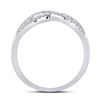 Image 4 : Diamond Infinity Ring 1/3 Cttw 10kt White Gold