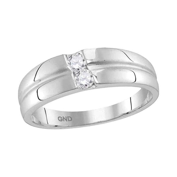 Diamond Band Ring 1/4 Cttw 10kt White Gold