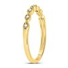 Image 3 : Diamond Classic Stackable Band Ring 1/20 Cttw 14kt Yellow Gold