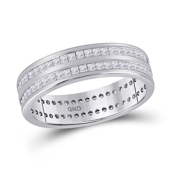 Diamond Eternity Wedding Band 1 Cttw 14kt White Gold