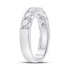 Image 3 : Diamond Single Row Band Ring 1 Cttw 14kt White Gold