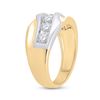 Image 4 : Mens Diamond 5-Stone Band Ring 1 Cttw 14kt Yellow Gold