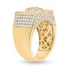 Image 4 : Mens Baguette Diamond Square Ring 2-3/4 Cttw 14kt Yellow Gold