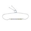 Image 1 : Diamond X-Link Bolo Bracelet 1/8 Cttw Sterling Silver