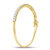 Image 3 : Diamond Bangle Bracelet 3 Cttw 14kt Yellow Gold
