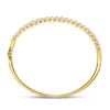 Image 4 : Diamond Bangle Bracelet 3 Cttw 14kt Yellow Gold