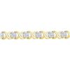 Image 1 : Diamond X Link Fashion Bracelet 1 Cttw 10kt Yellow Gold