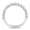 Image 4 : Machine Set Diamond Wedding Band 1 Cttw 14kt White Gold