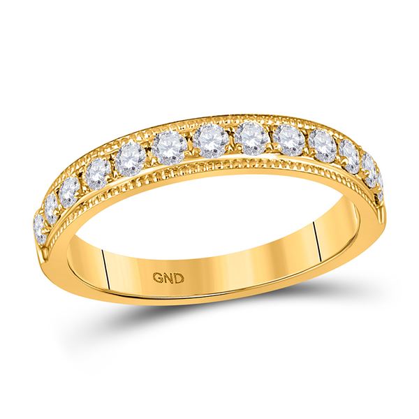 Diamond Wedding Band 1/2 Cttw 14kt Yellow Gold