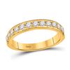 Image 1 : Diamond Wedding Band 1/2 Cttw 14kt Yellow Gold