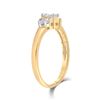 Image 4 : Diamond Cluster Fashion Ring 1/4 Cttw 14kt Yellow Gold