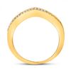 Image 4 : Diamond Enhancer Wedding Band 1/12 Cttw 14kt Rose Gold