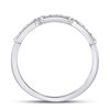 Image 4 : Diamond Stackable Band Ring 1/10 Cttw 10kt White Gold