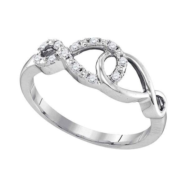 Diamond Fashion Ring 1/10 Cttw Sterling Silver