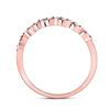 Image 4 : Diamond Stackable Band Ring 1/20 Cttw 14kt Rose Gold