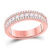 Image 1 : Diamond Band Ring 1 Cttw 14kt Rose Gold