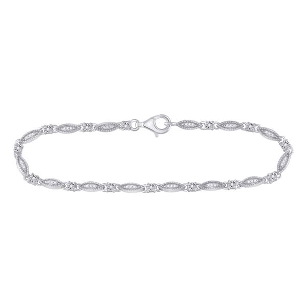 Diamond Fashion Bracelet 1/6 Cttw Sterling Silver