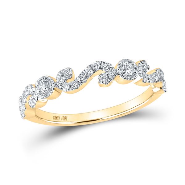 Diamond Band Ring 1/4 Cttw 10kt Yellow Gold