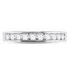 Image 2 : Diamond Wedding Channel Set Band 1/2 Cttw 14kt White Gold