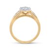 Image 3 : Princess Diamond Bridal Wedding Ring Band Set 1 Cttw 14kt Yellow Gold