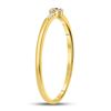 Image 3 : Ruby Diamond Stackable Band Ring 1/20 Cttw 10kt Yellow Gold