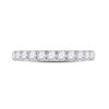 Image 2 : Diamond Single Row Band Ring 1-1/2 Cttw 14kt White Gold
