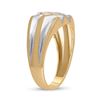 Image 4 : Mens Diamond Band Ring 1/4 Cttw 10kt Yellow Gold