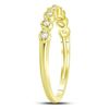 Image 3 : Diamond Stackable Band Ring 1/10 Cttw 10kt Yellow Gold