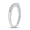 Image 3 : Diamond Enhancer Wedding Band 1/12 Cttw 14kt White Gold