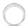 Image 4 : Diamond Enhancer Wedding Band 1/12 Cttw 14kt White Gold