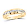 Image 3 : His Hers Princess Diamond Square Matching Wedding Set 3/4 Cttw 10kt Yellow Gold