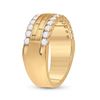 Image 4 : Mens Diamond Wedding Brick Band Ring 1 Cttw 10kt Yellow Gold
