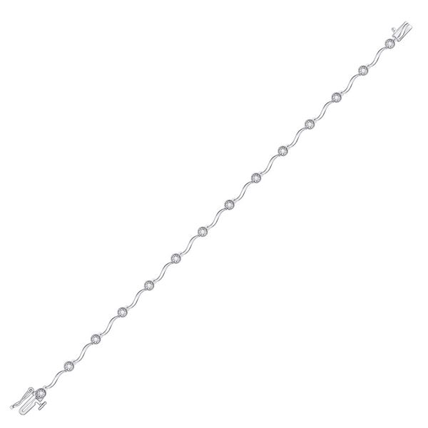Diamond Fashion Bracelet 1/4 Cttw 10kt White Gold