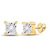 Image 1 : Diamond Miracle Stud Earrings 1/20 Cttw 10kt Yellow Gold