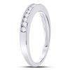 Image 3 : Diamond Wedding Channel Set Band 1/4 Cttw 14kt White Gold