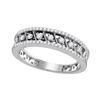Image 1 : Diamond Band Ring 1/4 Cttw 10kt White Gold