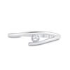 Image 2 : Diamond Solitaire Promise Ring 1/10 Cttw 10kt White Gold