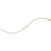 Image 1 : Diamond Infinity Bracelet 1/10 Cttw 10kt Yellow Gold