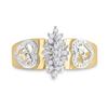 Image 2 : Diamond Mom Mother Ring 1/8 Cttw 10kt Yellow Gold