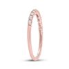 Image 3 : Diamond Stackable Band Ring 1/6 Cttw 10kt Rose Gold