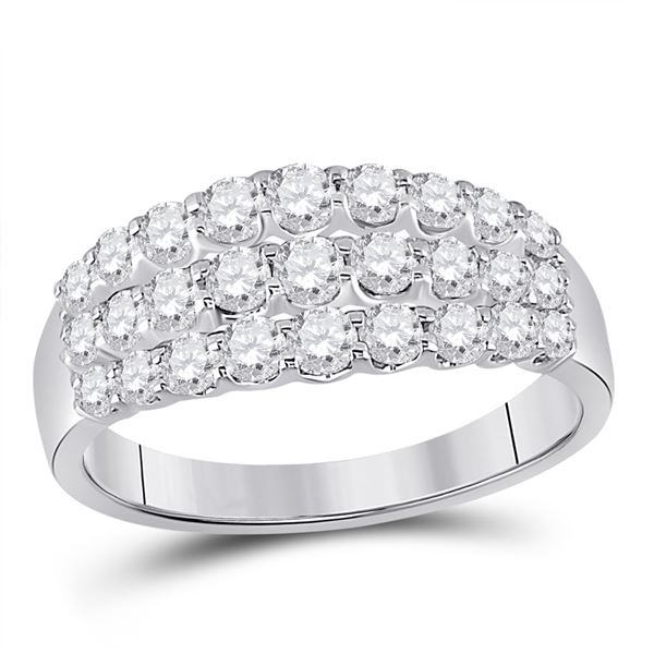 Diamond Anniversary Band Ring 1 Cttw 14kt White Gold