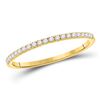 Image 1 : Diamond Stackable Band Ring 1/6 Cttw 14kt Yellow Gold