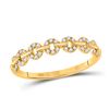 Image 1 : Diamond Stackable Band Ring 1/6 Cttw 14kt Yellow Gold