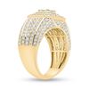 Image 4 : Mens Baguette Diamond Square Ring 2-1/2 Cttw 14kt Yellow Gold