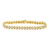 Image 1 : Diamond S-Link Tennis Bracelet 1/2 Cttw 10kt Yellow Gold